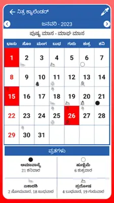 Kannada Calendar 2023 - 2024 android App screenshot 8